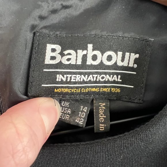 Barbour Sleeveless Mini Midi Dress Quilted Faux Leather Motorcycle Preppy Punk - Picture 3 of 8